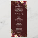 Search for burgundy and gold wedding programs Red