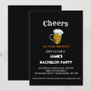 Search for beer bachelor party invitations Modern