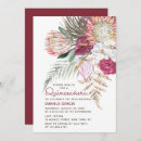 Search for protea invitations Watercolor