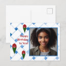 Recherche de tissage cartes postales Rouge