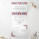 Search for 3 fold wedding invitations Watercolor