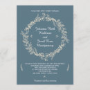 Search for floral outlines invitations Blue
