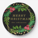 Search for black christmas plates Greenery