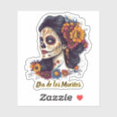 Search for day of the dead face stickers Sugar skull