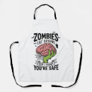 Search for funny zombie aprons Spookydesigns