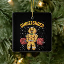 Search for funny gingerbread man ornaments Festive