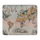 Search for world map cutting boards Decorative maps