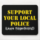 Recherche de empreinte digitale tapis souris Police