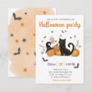 Search for candy halloween invitations Black cat