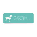 Search for black labrador retriever return address labels Puppy