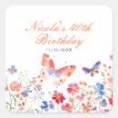 Search for watercolor butterflies stickers Floral flowers