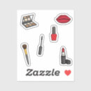 Recherche de mascara autocollants Rouge
