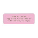 Search for mixed return address labels Pink