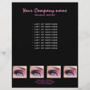 Search for lashes flyers Pink