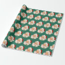 Recherche de père noël vintage papier cadeau Rouge