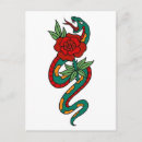 Recherche de serpent rose cartes postales Vintage