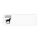 Search for labrador retriever return address labels Black lab