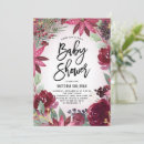 Recherche de burgundy floral baby shower invitations Bordeaux