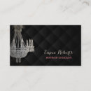 Search for chandelier business cards Elegant