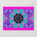Search for kaleidoscope design postcards Pink