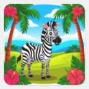 Search for zebra cartoon stickers Jungle