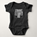 Search for straight outta baby clothes Black