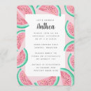 Recherche de watermelon baby shower invitations Été
