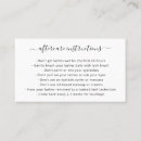 Recherche de aftercare business cards Simple
