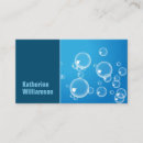 Search for water bubble business cards Blue