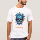 Search for blue flame tshirts Skull