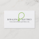 Search for electrical business cards Bulb
