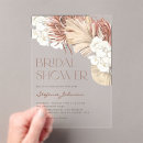 Search for white orchid bridal shower invitations Pampas grass