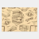 Search for book page wrapping paper Pattern