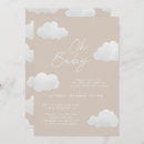 Recherche de beige baby shower invitations Moderne