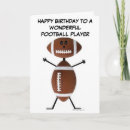 Search for funny football birthday cards Fan
