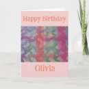 Search for abstract art birthday cards Pink