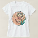 Search for cute kawaii sloth tshirts Hang in there