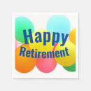 Search for happy retirement napkins Fun