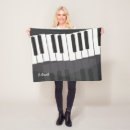 Search for piano keyboard blankets Black and white