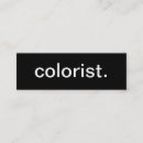 Recherche de coloriste cartes visite Beauté