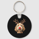Search for cute reindeer keychains Santa