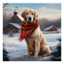 Recherche de golden retriever posters Noël