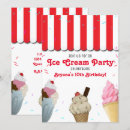 Search for ice cream parlour invitations Watercolor