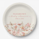 Recherche de fleurs assiettes Baby shower fleur sauvage