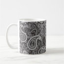 Search for white paisley mugs Black