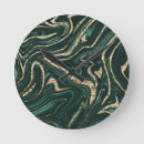 Search for faux marble clocks Gold