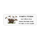 Search for funny bird return address labels Cartoon