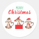 Search for cute monkeys stickers Typography