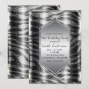 Search for black silver zebra invitations Elegant