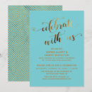Search for turquoise and gold invitations Calligraphy